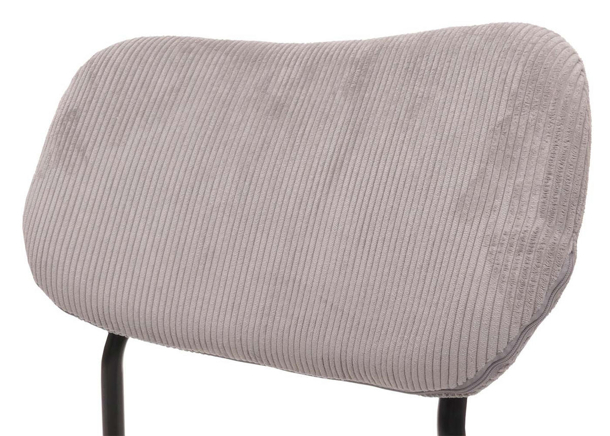 ESSZIMMERSTUHL Hellgrau 2er-Set - Hellgrau, Textil (44/84/52cm) - MCW