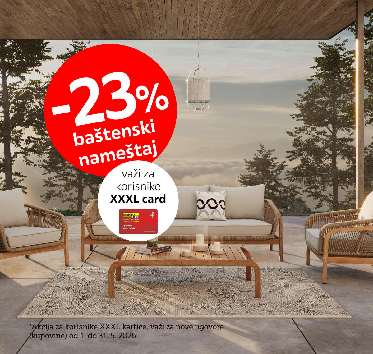 23% na baštenski nameštaj