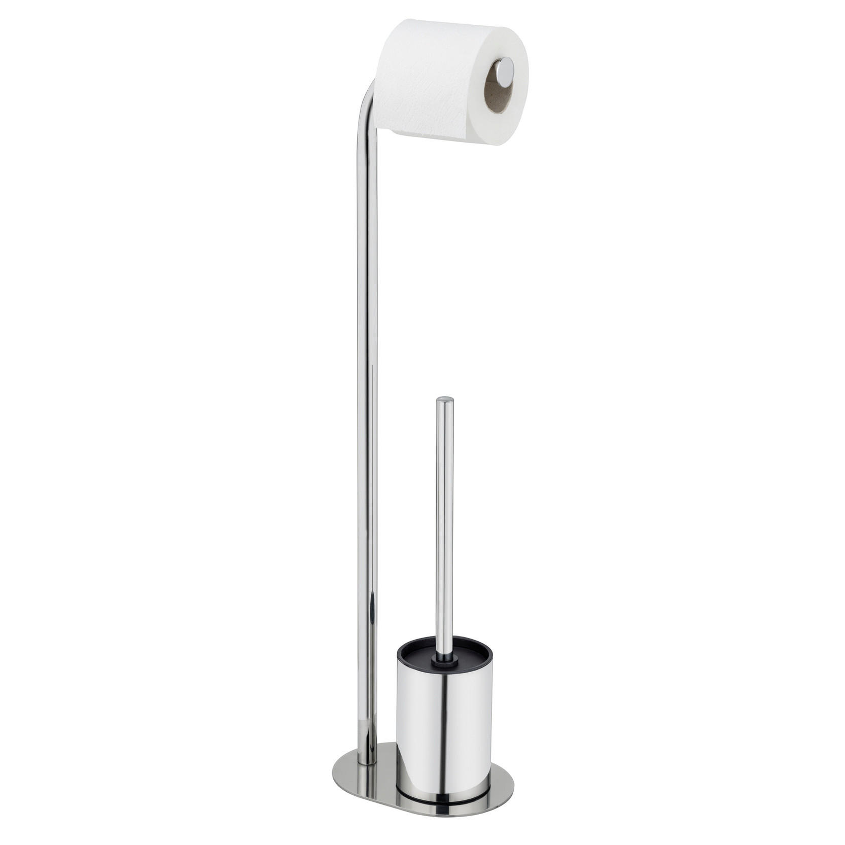 Wenko Toilettenpapierhalter Silber 18x63x13 cm