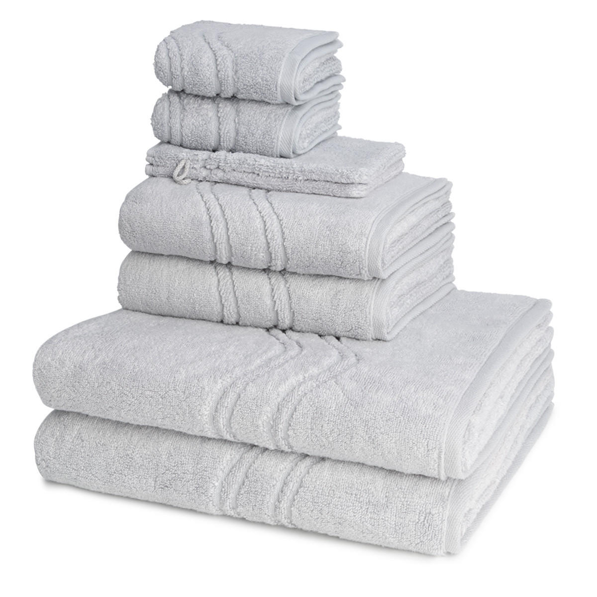 FROTTIERSET Cashmere feeling 8-teilig - Grau, Textil (50/100cm) - Ross