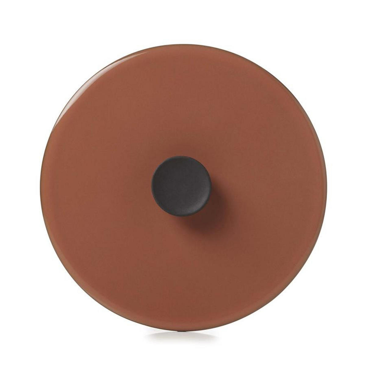 DECKEL FÜR KASSEROLLE CARACTERE 12 cm Zimt - Braun, Keramik (12cm) - Revol Porcelaine France