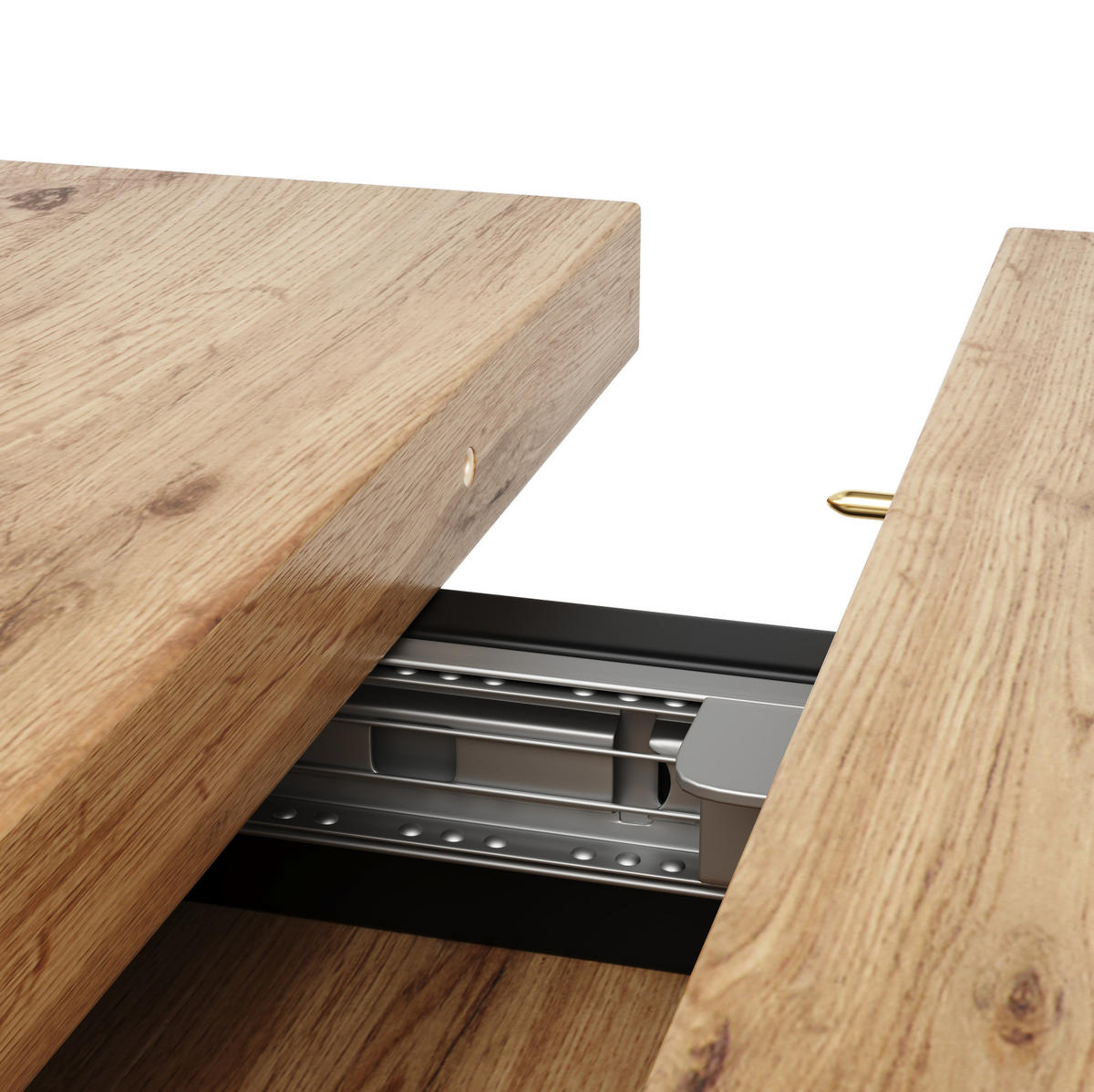 ESSTISCH 119-158,5/75/80 cm Naturfarben aus MDF ausziehbar - Hellbraun, Holzwerkstoff (158.5/80/75cm) - OKMYHOME