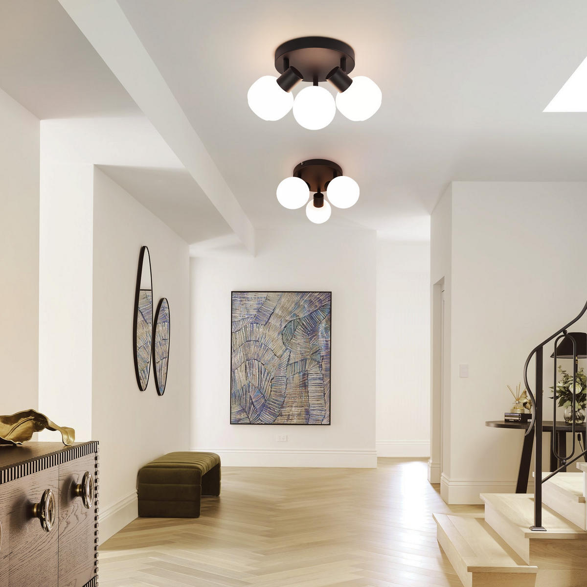 STRAHLER Flowers 19/19/14 cm - Schwarz, Metall (19/19/14cm) - Nettlife