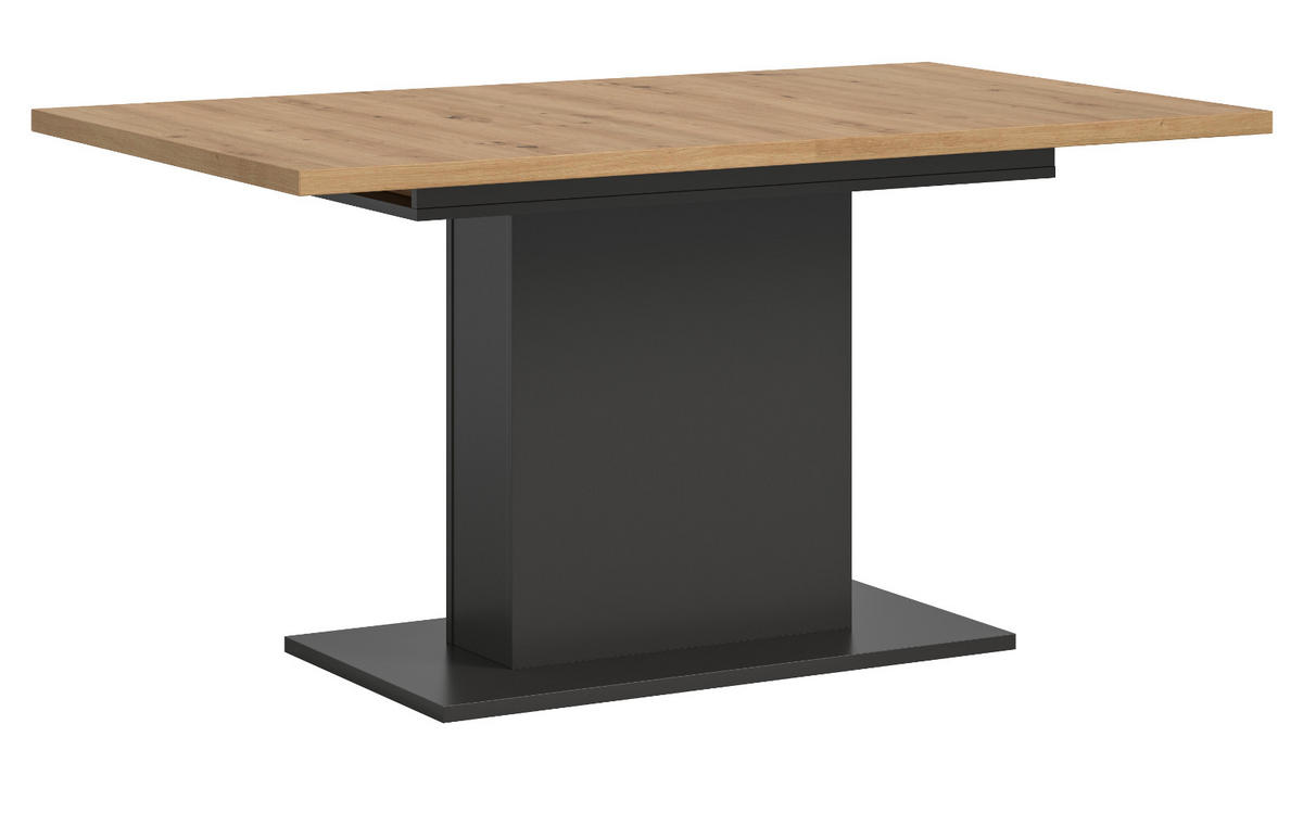 ESSTISCH grau, Eiche Artisan Küchentisch ausziehbar 150 - 190 cm - Eiche Artisan/Grau, Holzwerkstoff/Metall (150/90/76cm) - Inn.Furn