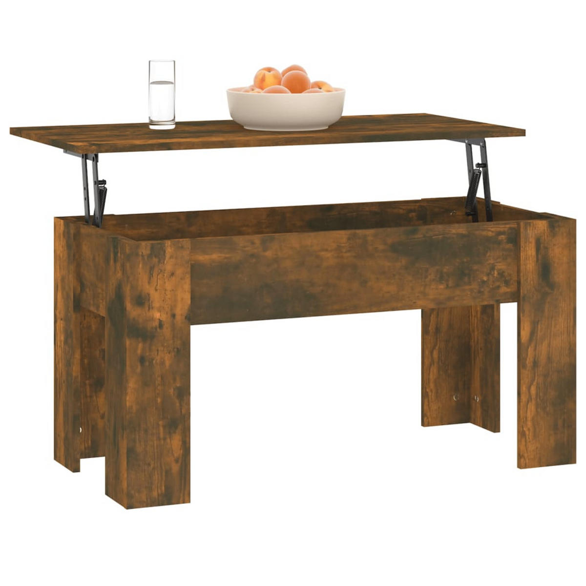 COUCHTISCH Räuchereiche 101x49x52 cm Holzwerkstoff - Braun, Holzwerkstoff (101/49/52cm) - furnicato