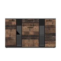 SIDEBOARD Formilo Grau Matera, Oldwood 140,4/80/40,2 cm – Kommode - Braun/Grau, Holzwerkstoff/Kunststoff (140/80/40cm) - AX Living