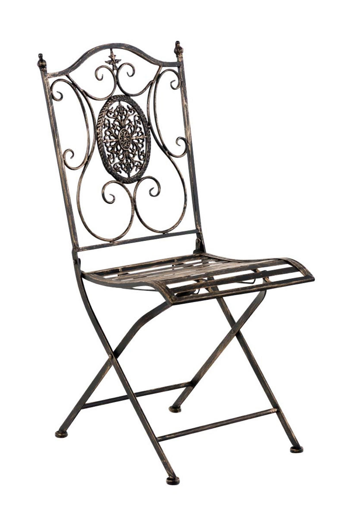 GARTENSTUHL Sidan bronze - Braun, Metall (42/49/91.5cm) - TPFGarden