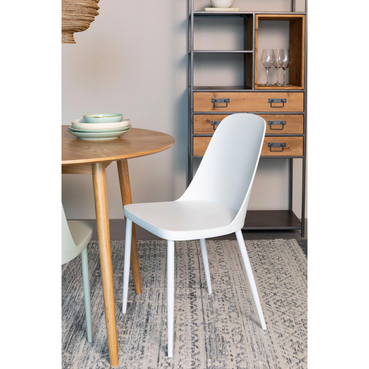 DESIGN-STUHL - Plastik - Weiss - 2er-Set - Weiß, Kunststoff (46/85/54cm) - Drawer