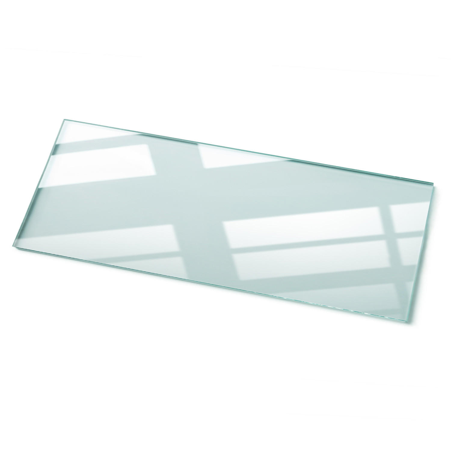 TISCHPLATTE 125 x 50 cm Transparente Glasplatte - Transparent, Glas (125/0.4/50cm) - TULUP