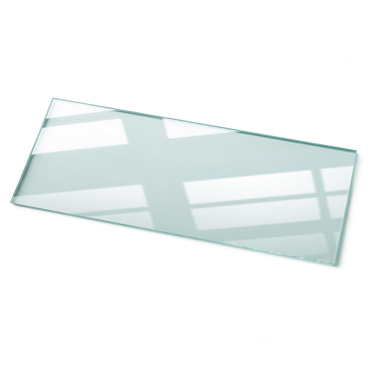 TISCHPLATTE 125 x 50 cm Transparente Glasplatte - Transparent, Glas (125/0.4/50cm) - TULUP