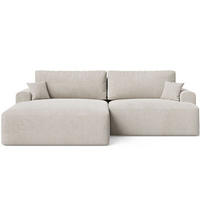 ECKSOFA Serene Beige Links - Beige, Holz/Textil (259/145cm) - Graingold