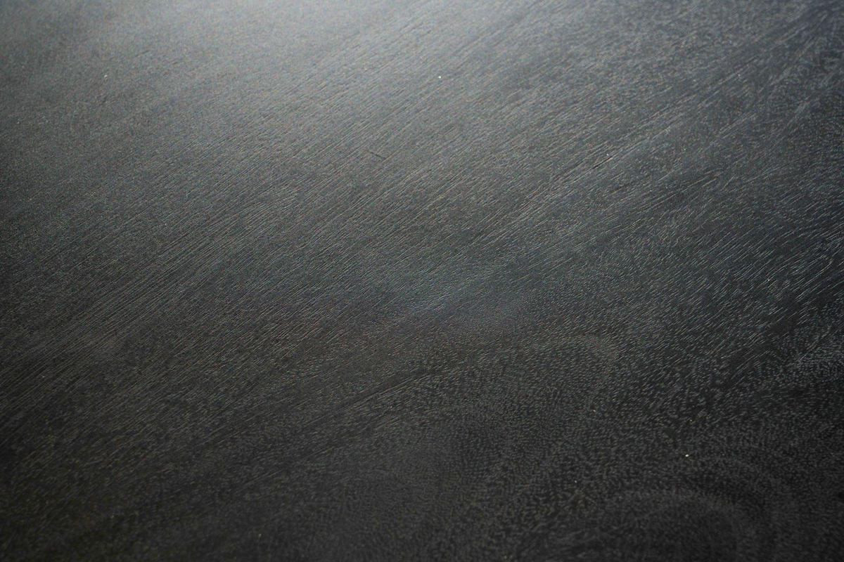 COUCHTISCH Mango Massivholz in Schwarz, Nierenform, 86x50x37 cm - Schwarz, Holz/Metall (50/86/37cm) - KADIMA DESIGN