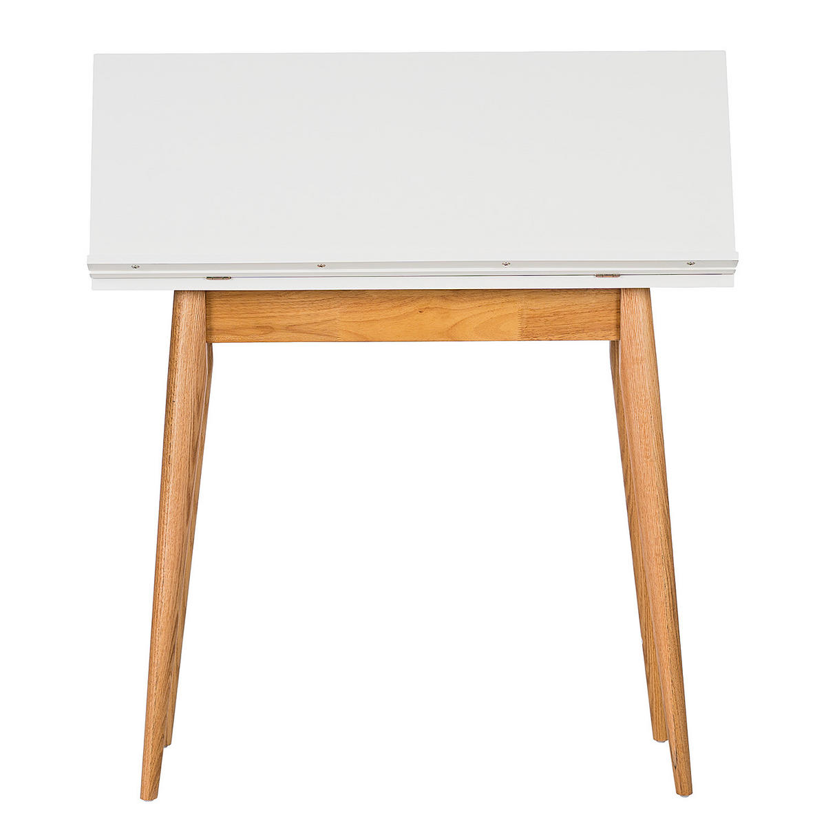 SEKRETÄR - Weiß - Eichefarben/Weiß, Holz/Holzwerkstoff (33/90/105cm) - home24