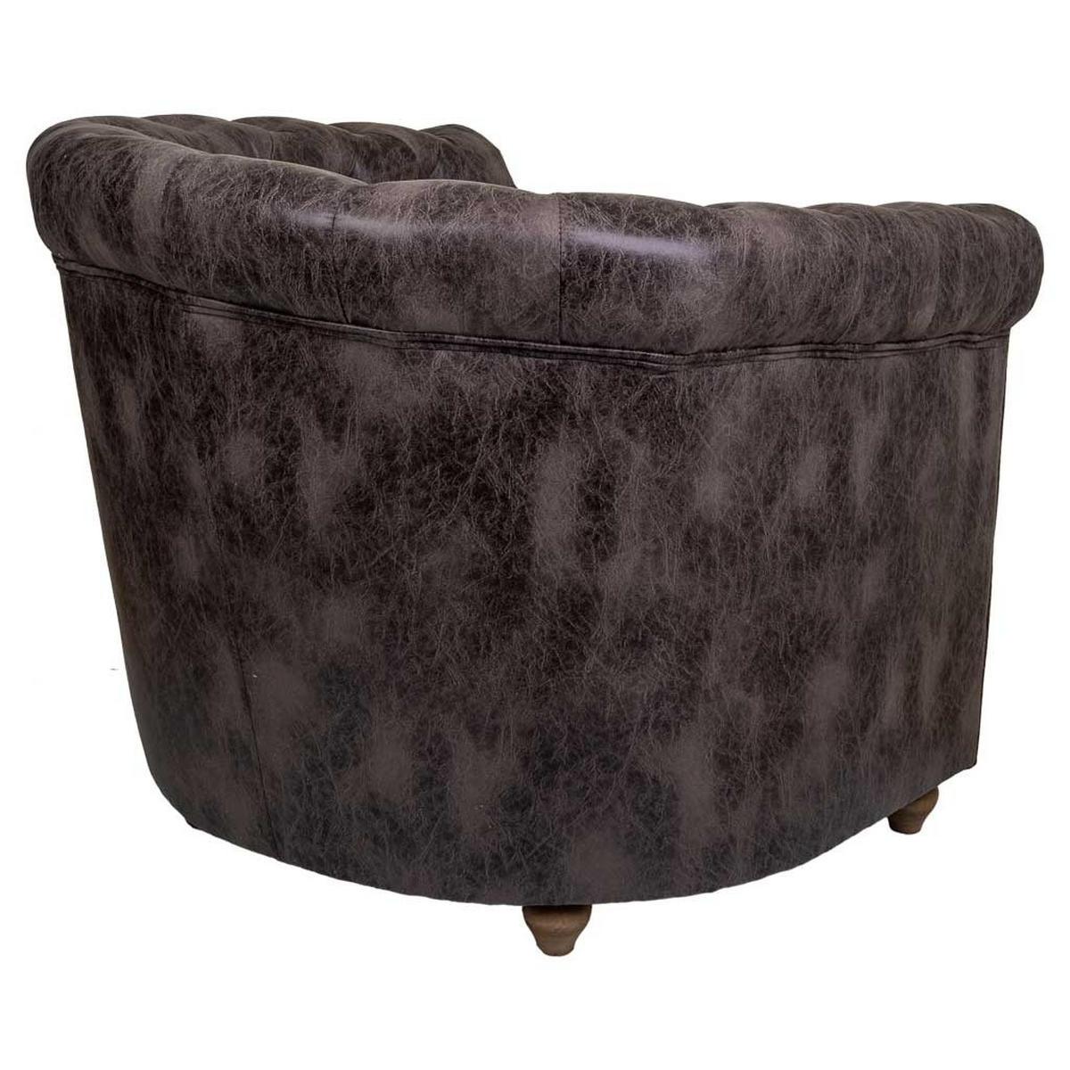 SESSEL gepolstert 80x80x48/72 cm - Braun, Textil (80/72/80cm) - Wanderlust