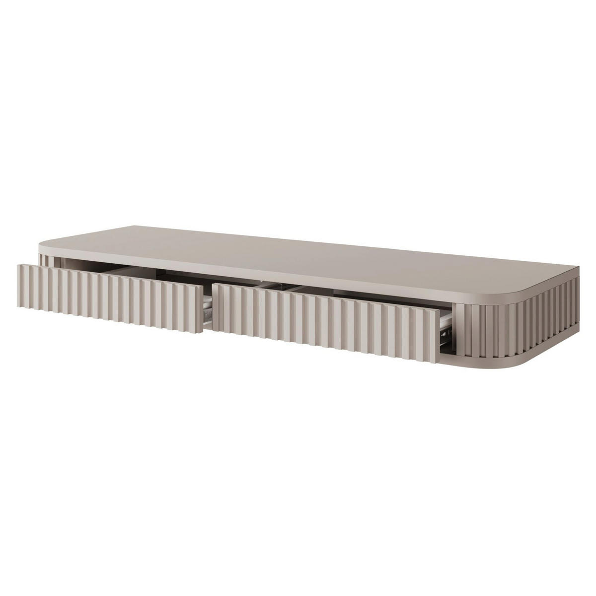 TOALETKA Ovarlo greige s 2 zásuvkami 113 cm - taupe, kompozitné drevo (113.2/13/38cm) - Selsey