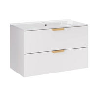 WASCHTISCH 81cm Oria Weiß - Weiß, Holzwerkstoff (81/50/46cm) - Petits-meubles