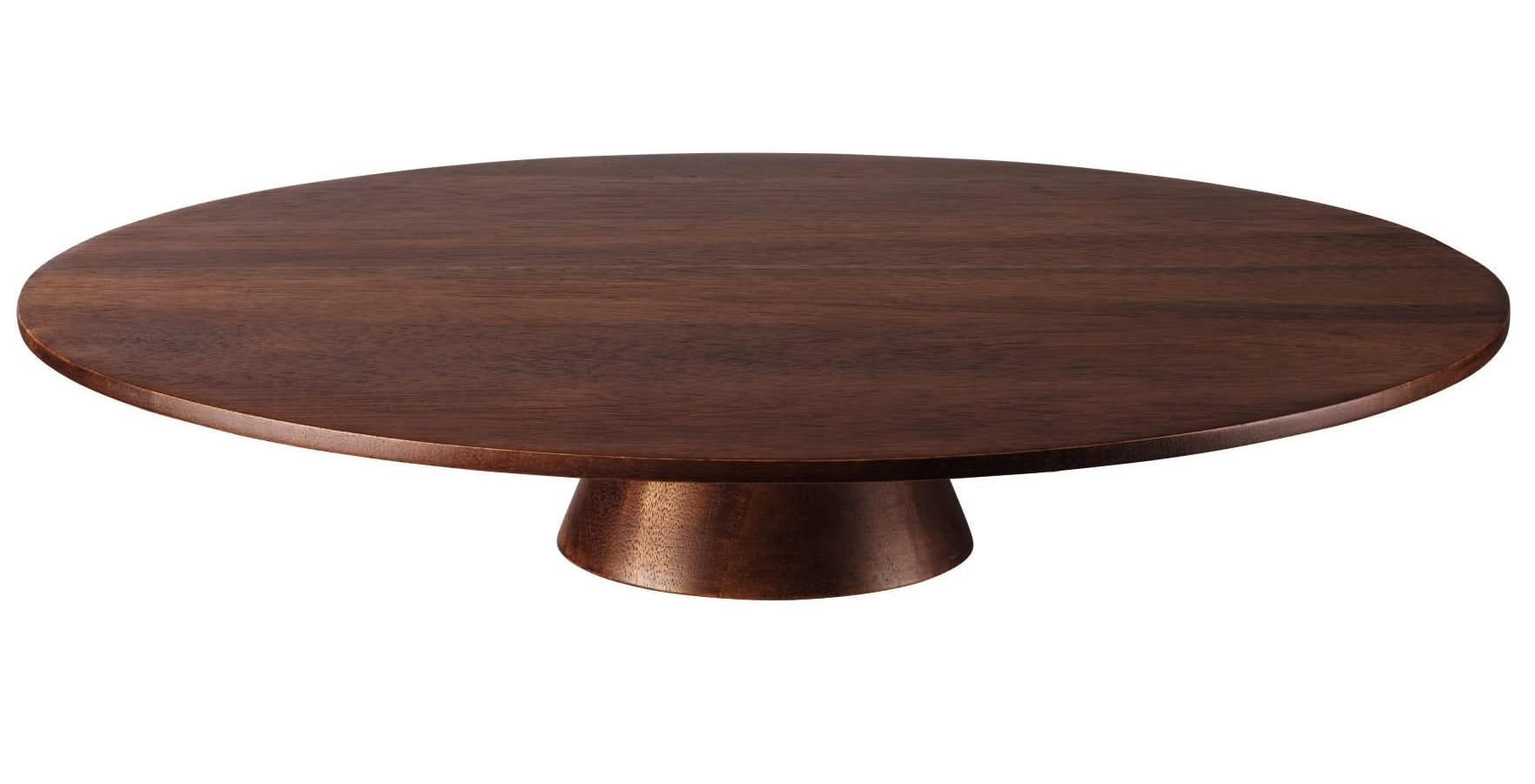 TORTENPLATTE Holz ø 35cm - Braun, Holz (2/2/35cm)