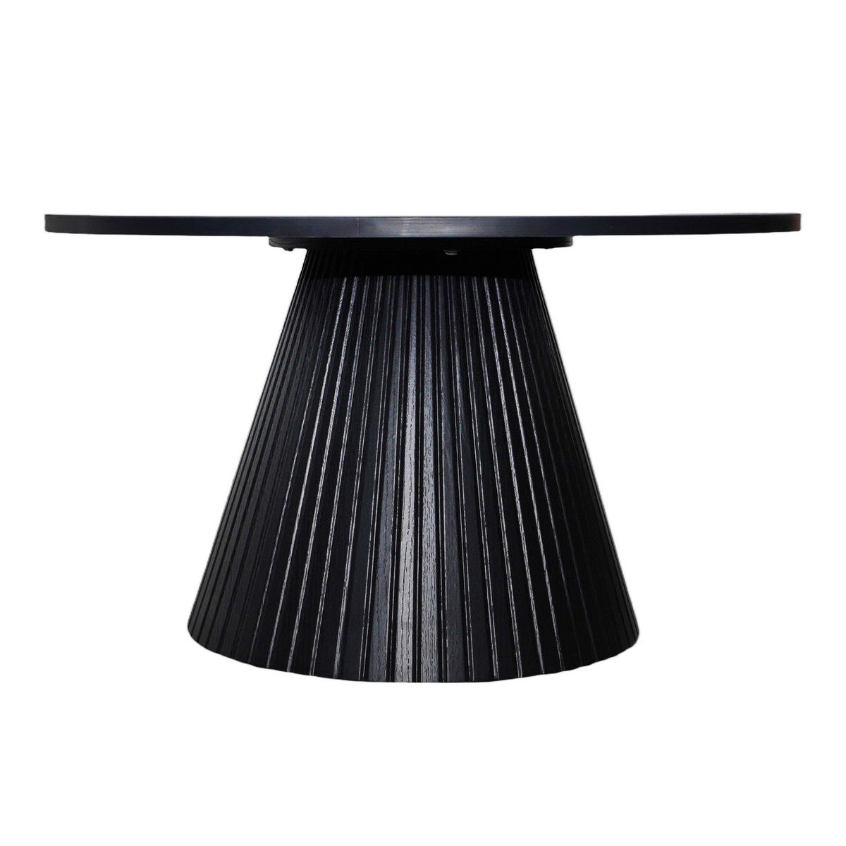 COUCHTISCH, schwarzes Holzeffekt - Schwarz, Holz (80/80/45cm) - Oviala