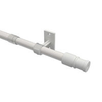 SCHEIBENSTANGE/CAFÉHAUSSTANGE Sora 55-85 cm, 12/10 mm Ø, Weiß - Weiß, Kunststoff/Metall (3.5/3.2/85cm) - INTERDECO
