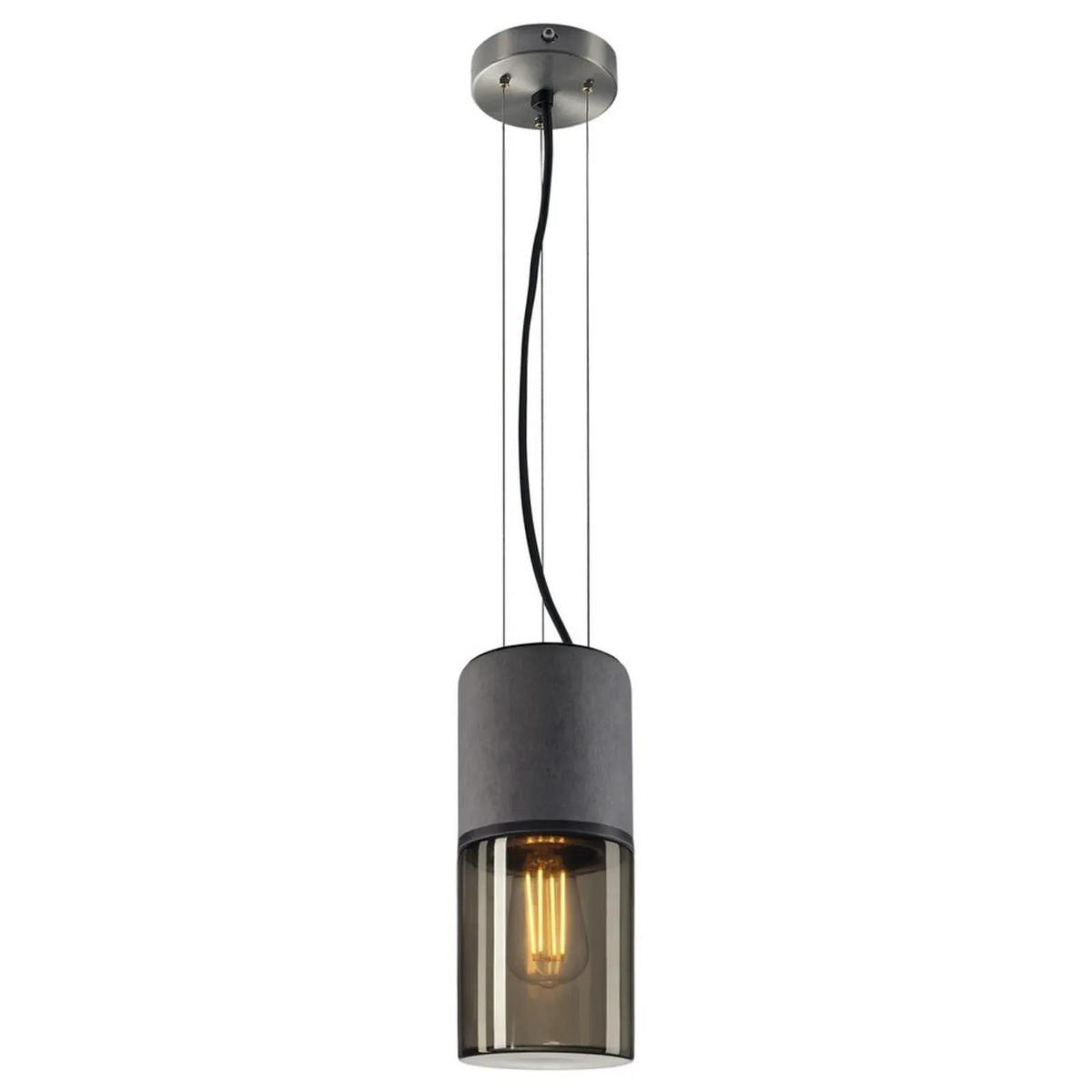 PENDELLEUCHTE Lisenne Grau - Braun/Grau, Stein (6/6/28.5cm) - SLV