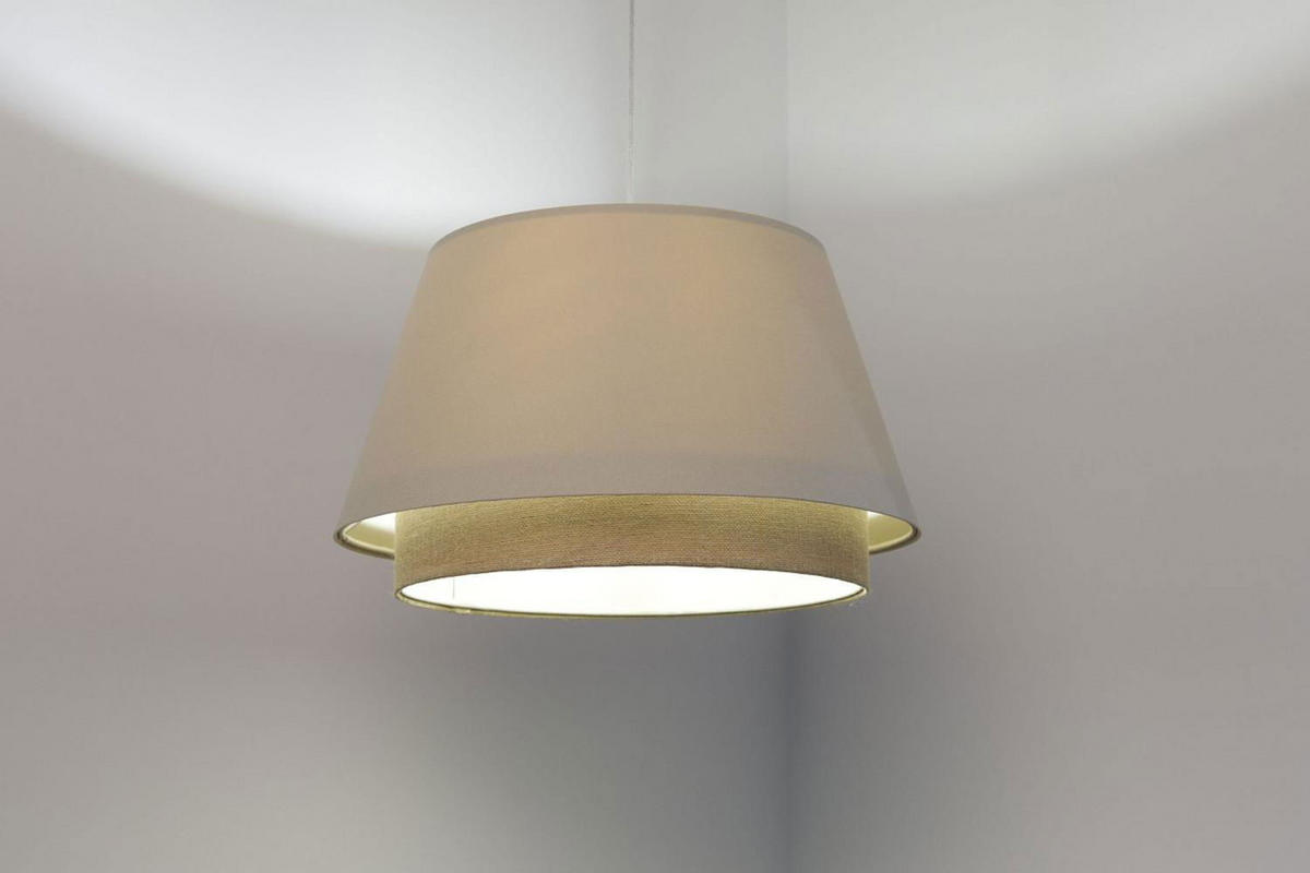 HÄNGELEUCHTE Beige 50/30 cm - Beige, Kunststoff (50/1.3/30cm) - ONZENO