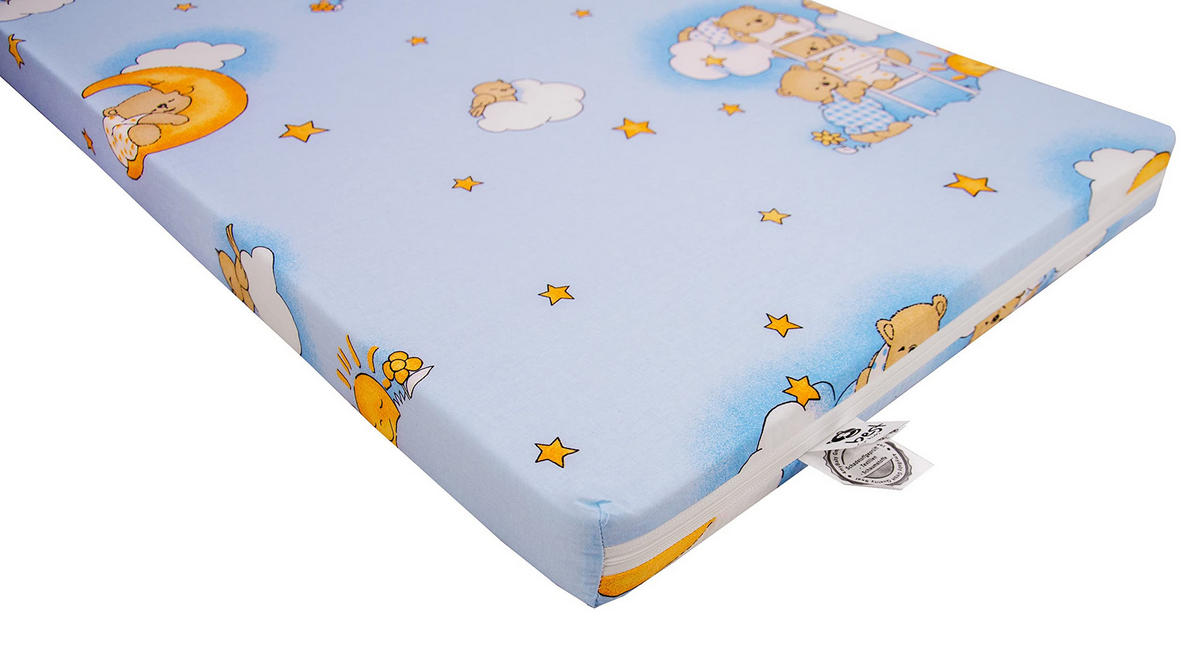 KINDERBETTMATRATZE 70/140 cm, in Blau - Blau, Naturmaterialien - Best for Kids
