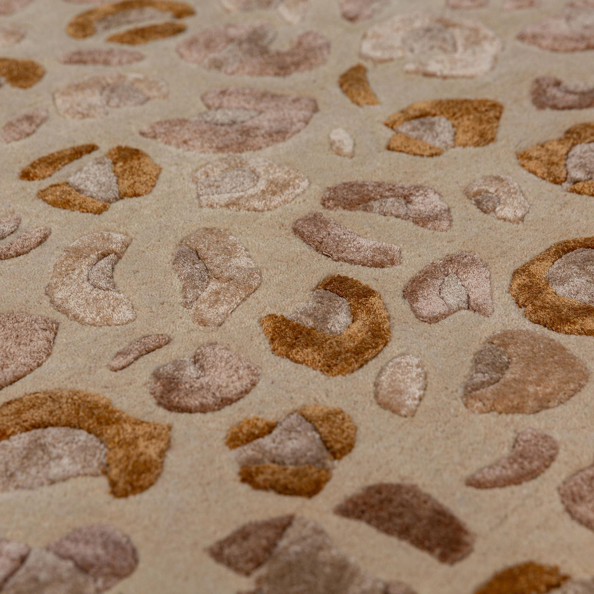 KURZFLORTEPPICH SABLE, mit Tier-Motiv, Natur, 200 x 300 cm - Beige, Textil (200/300cm) - KADIMA DESIGN