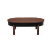 COUCHTISCH Batea L - Walnussfarben/Schwarz, Holz (60/100/35cm) - Woodendot