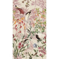 FOTOTAPETE Paradiesvögel 280x159cm - Pink/Altrosa, Papier/Kunststoff (159/1cm) - Sublime