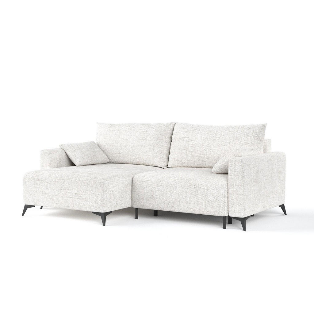 AltaBeds ROHOVÁ SEDAČKA NUVIO, textil, Krémová
