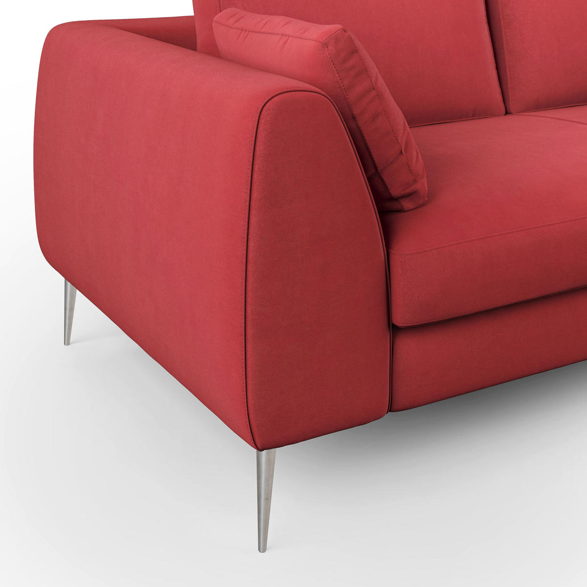 LINEARSOFA Plano - Rot, Textil (196/86/102cm) - Divani.store