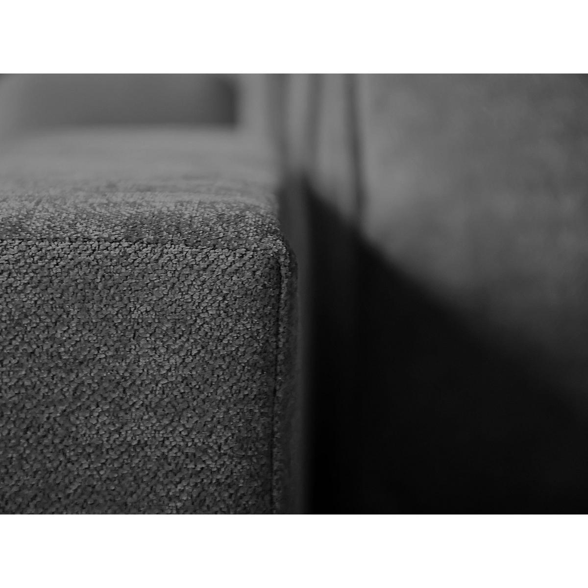 ECKSOFA Parma ohne Schlaffunktion grau rechts - Schwarz/Grau, Textil (314/224cm) - Beautysofa