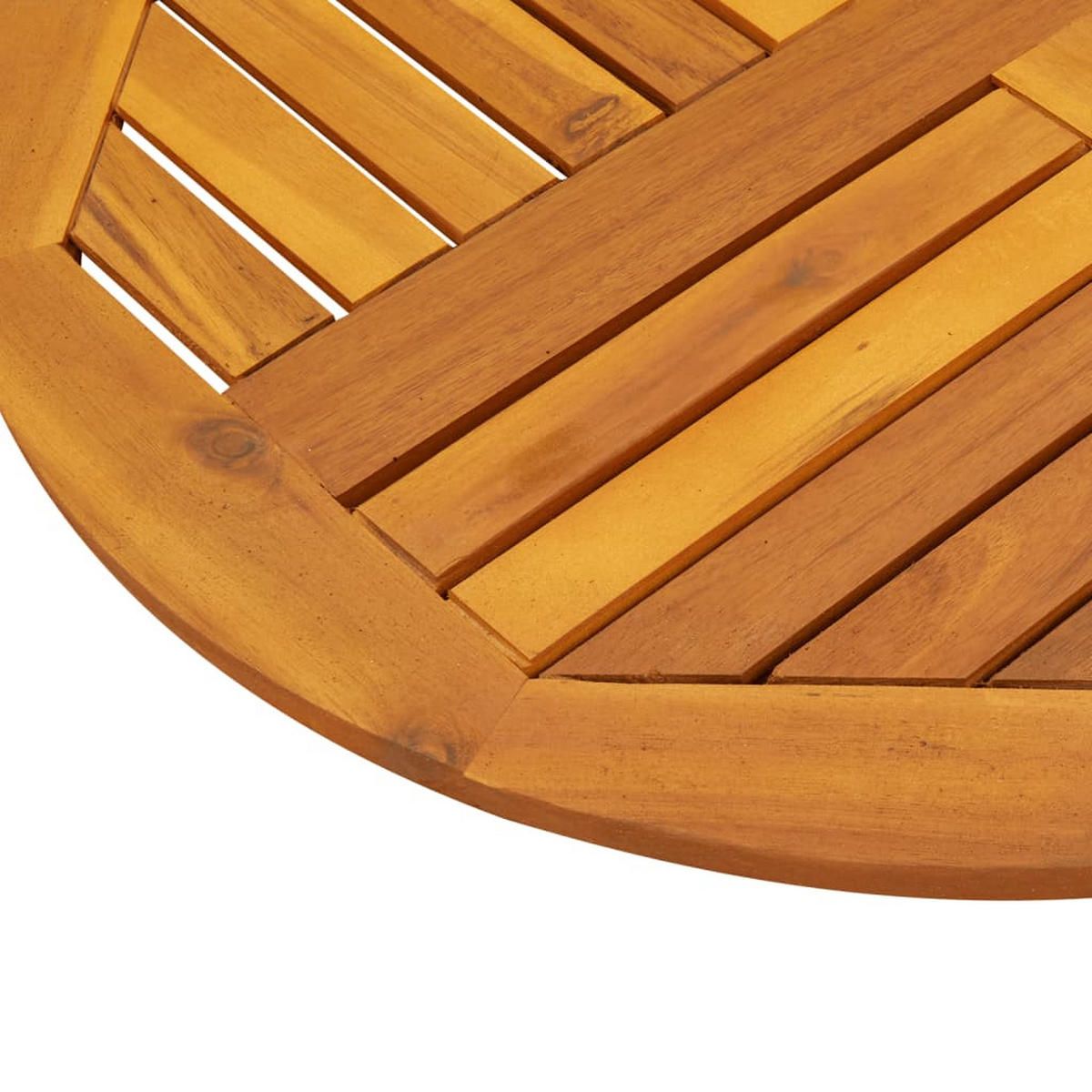 TISCHPLATTE Ø70/2 Cm Rund Massivholz Akazie - Braun, Holz (70/70/2cm) - vidaXL