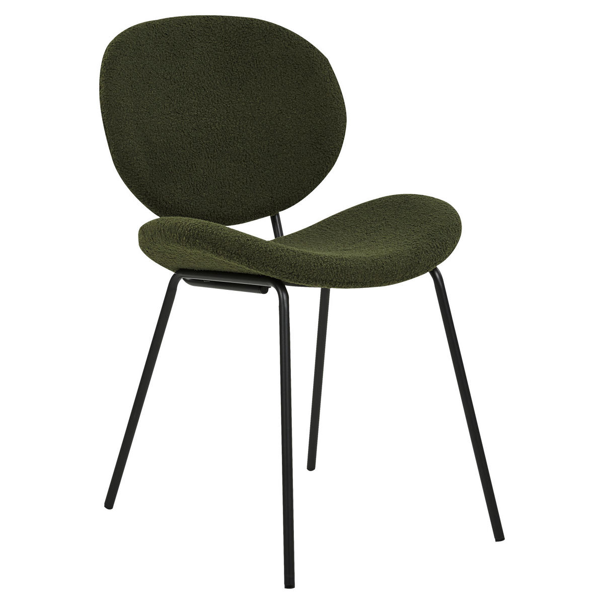 STUHL 2er-Set Kunstleder Grün Luana - Grün, Textil/Metall (50/80/52cm) - Beliani