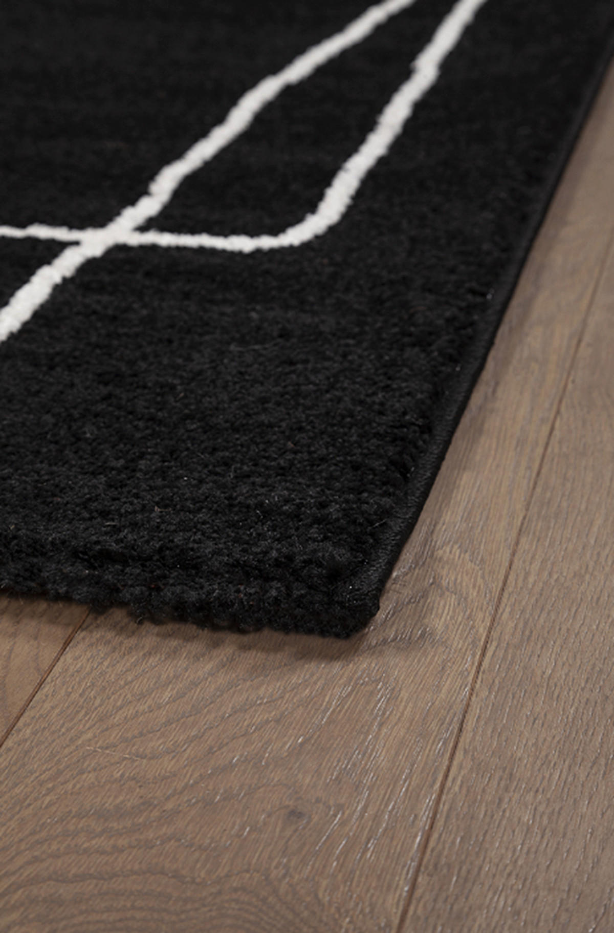 TEPPICH modern Flachgewebe STUDIO Schwarz 200 x 290 cm - Schwarz, Textil (200/290cm) - Novatrend