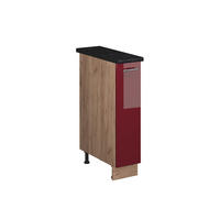 LEKÁRENSKÁ SKRINKA Fame-Line, Bordeaux vysoký lesk/Dub Goldkraft, 20 cm, AP Antracit - dub medový/bordová, kompozitné drevo (20/82/60cm) - Vicco