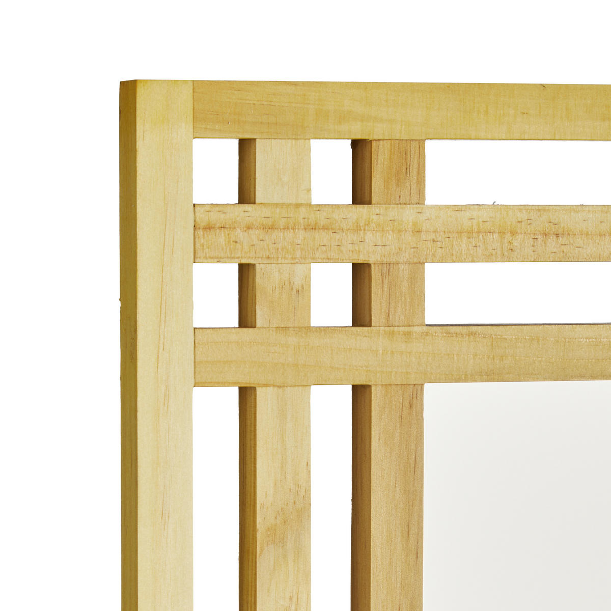 WANDSPIEGEL - Hellbraun, Glas/Holz (50/70/2cm) - Relaxdays