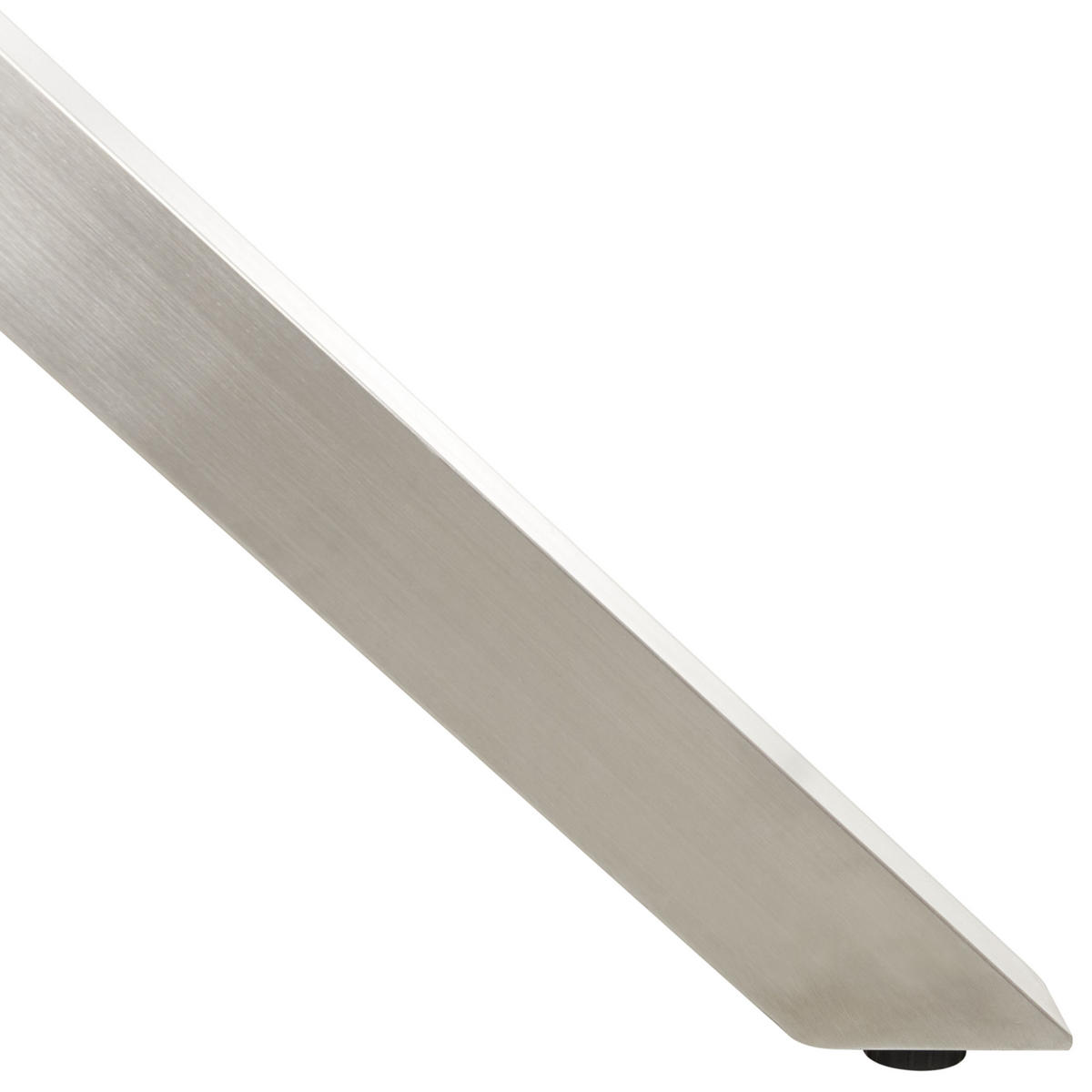 GARTENTISCH Silber Maletto - Transparent/Silberfarben, Glas (120/120/75cm) - Beliani