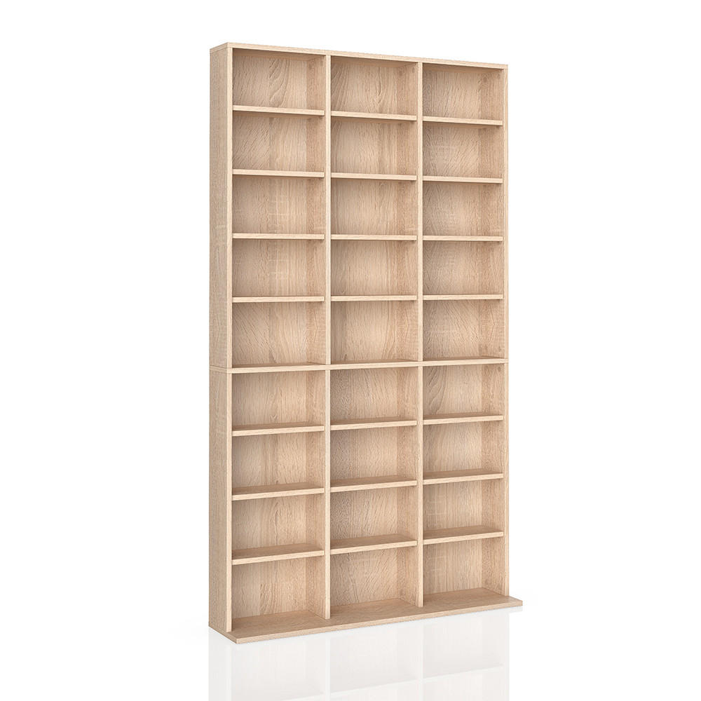 CD-REGAL Jukebox Sonoma 102 x 178 cm - Sonoma Eiche, Holzwerkstoff (102/178/16cm) - Vicco