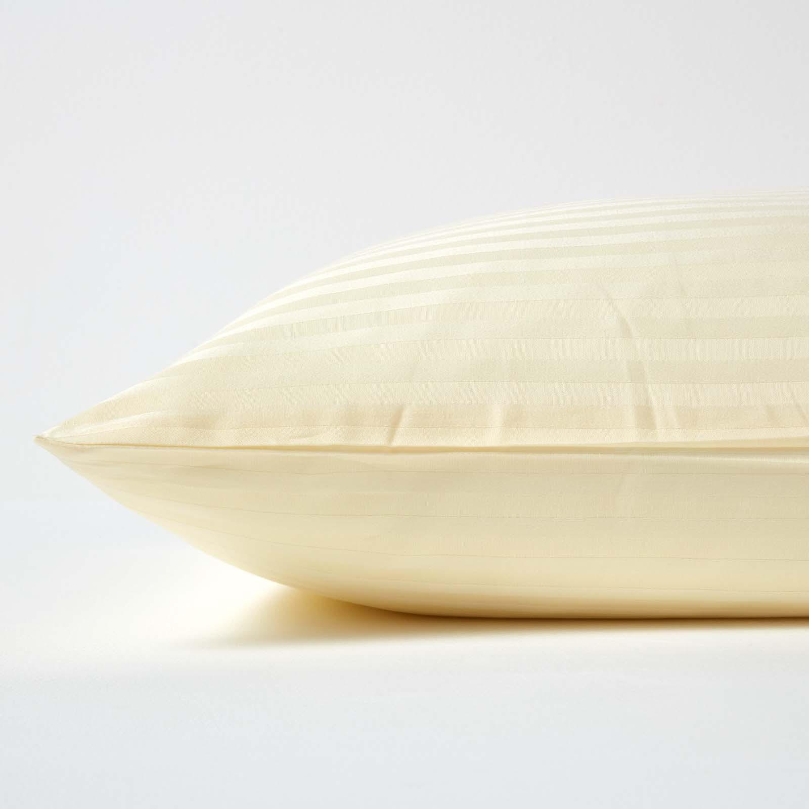 KISSENBEZUG Damast, Ägyptische Baumwolle, Fadendichte 330 - Creme, Textil (80/80cm) - Homescapes