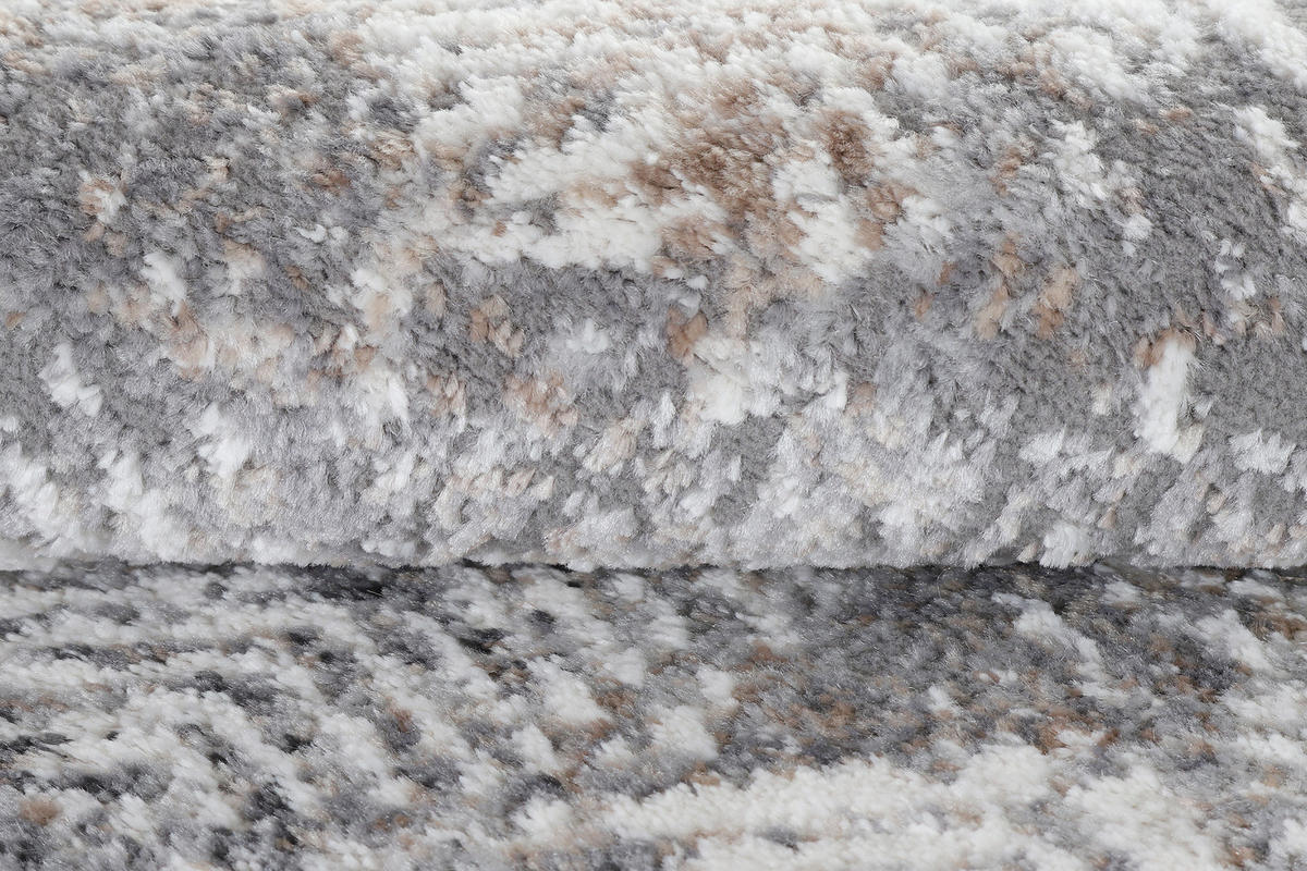 TEPPICH VALLEY Hellgrau Rund 240/240 cm - Hellgrau, Textil (240/240cm) - Tapiso