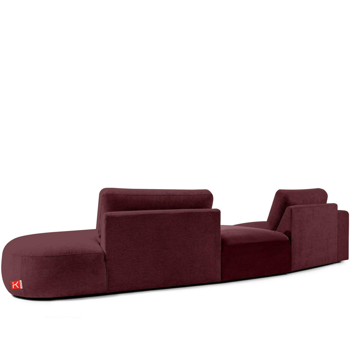 4-SITZER ECKSOFA ZUCCO Chenille rechts, Violett - Violett, Textil (350/84/105cm) - KONSIMO®