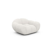 SESSEL Strukturstoff Weiß - Weiß, Textil (135/70/93cm) - VAROYAL