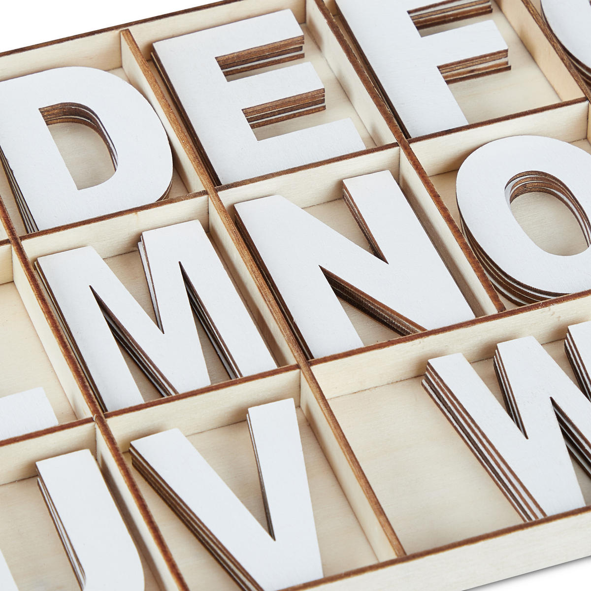 104-TLG.HOLZBUCHSTABEN-SET - Multicolor, Holz (41/1.5/17.5cm) - Relaxdays