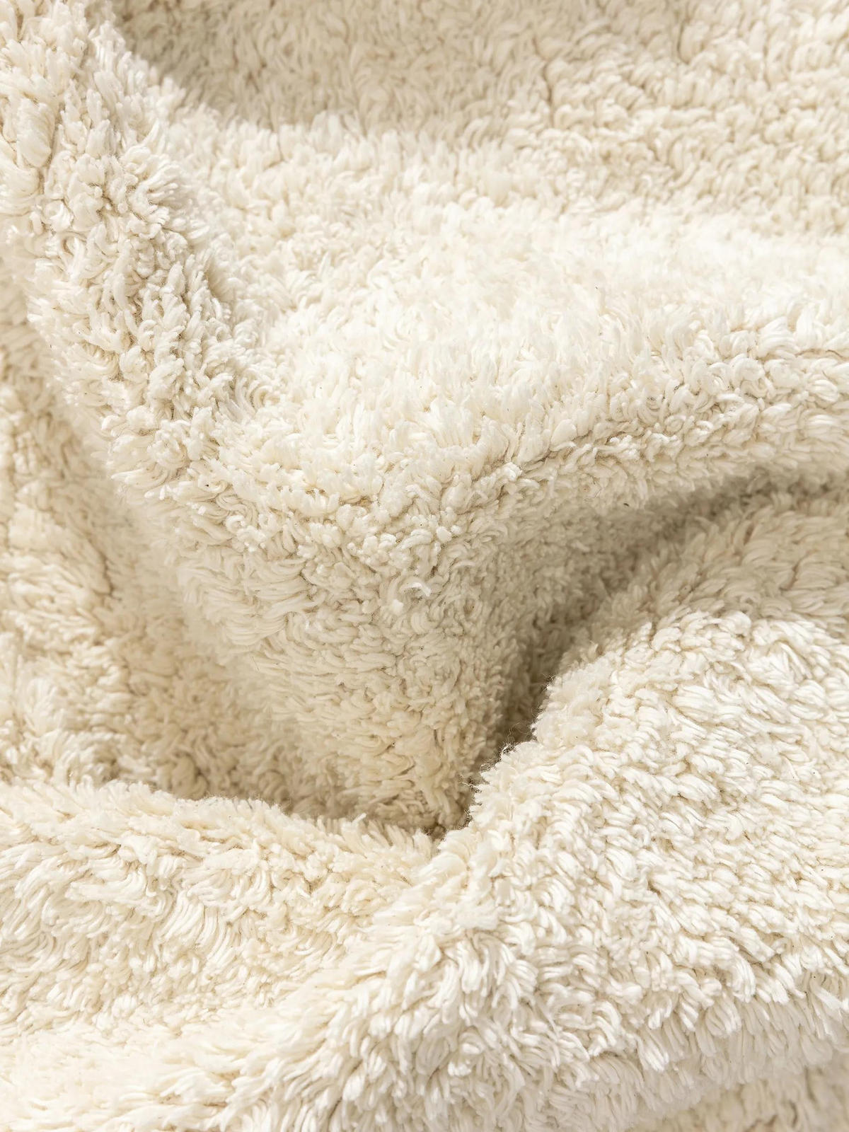 KINDERTEPPICH Malu waschbar Cream ø 100 cm rund - Creme, Naturmaterialien/Textil (100/100cm) - benuta