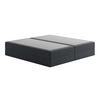 BOXSPRINGBETT mit Bonnell Matratze, 200 x 200 cm, in Dunkelgrau - Anthrazit, Naturmaterialien (200/200cm) - Home Collective