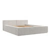POLSTERBETT Casto mit Stauraum 140/200 cm Creme im Bonita Stoff - Creme/Schwarz, Holz/Holzwerkstoff (140/200cm) - AltaBeds