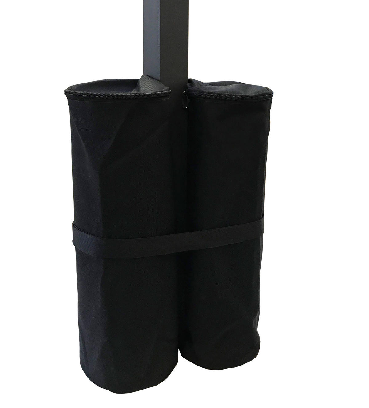 PAVILLON Fuss Gewichte 4er Set 26x13x46cm - Schwarz, Textil (26/46/13cm) - QUICK STAR