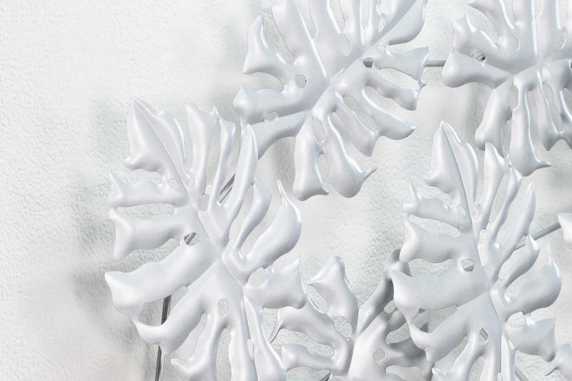 WANDDEKO Silber 93/60 cm - Silberfarben, Metall (1.7/60/6cm) - KUNSTLOFT