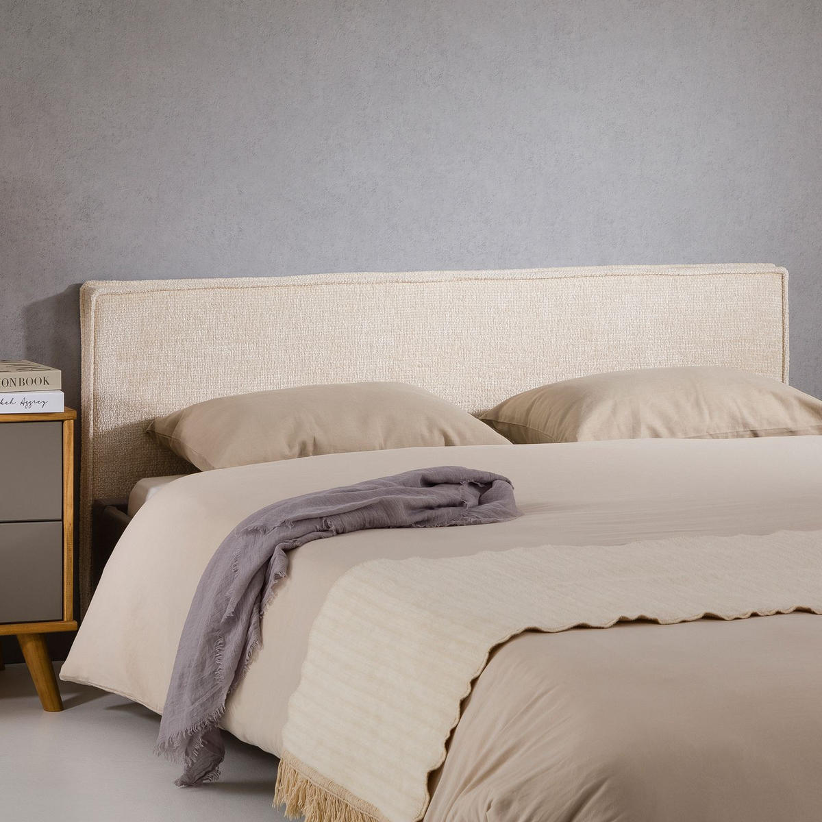KOPFTEIL ELOWA 160X190 CM - Weiß, Textil (161/59/6cm) - IDIMEX